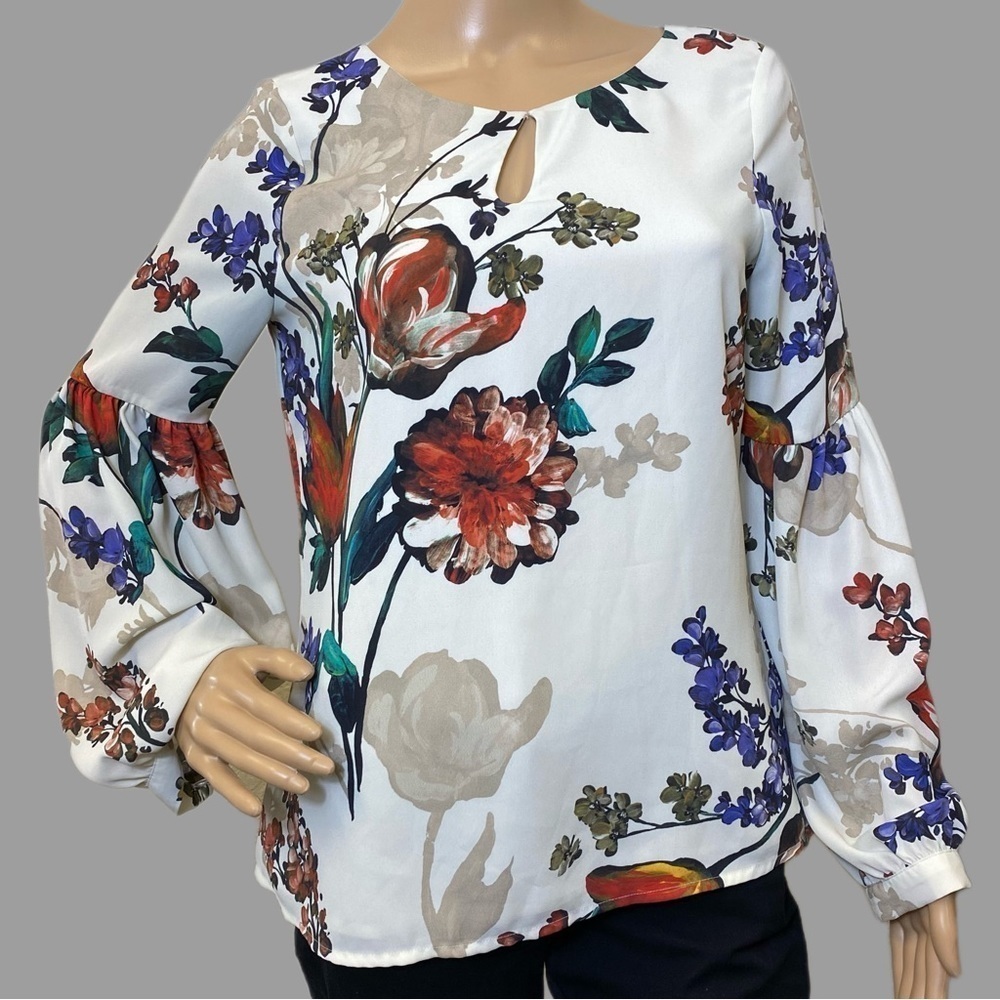 Express Floral Long Sleeve Shirt - Small